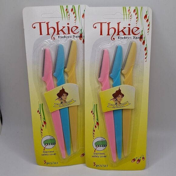 Eyebrow razors face exfoliation tools hair trimming grooming set - Picture 2 of 4